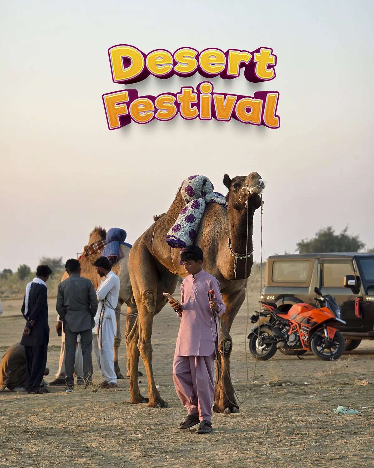 मरु महोत्सव 2026  ऊंटों का शाही अंदाज़ और लखमणा के धोरों पर सुरमयी शाम day 3